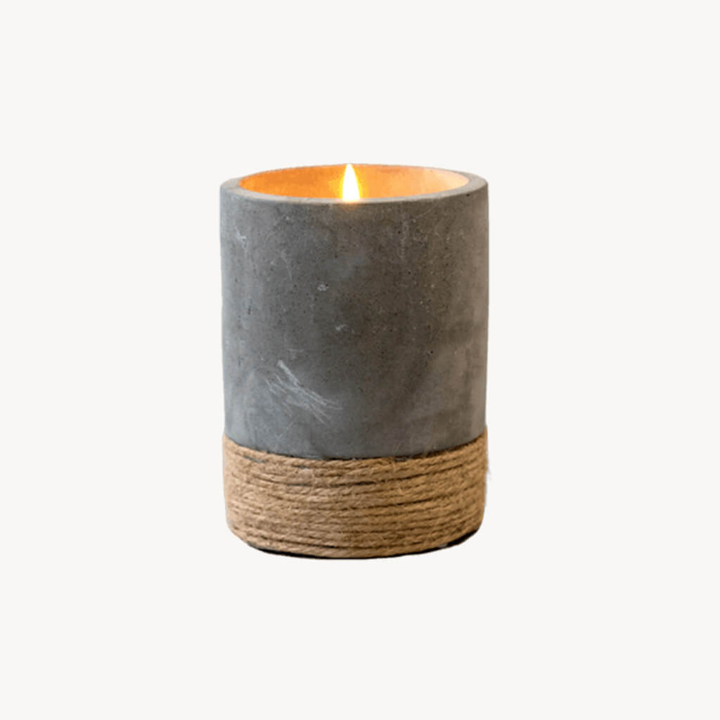 You'll love the simplicity of the modern, yet rustic look our Rylee Round Citronella Candles will add to your outdoor living space! These cylinder-shaped outdoor citronella candles come in a matte ceramic vessel in either grey, black, or white featuring a wrapped twine accent around the bottom of the candle.Approximately 17 hours of burn time Contains 3% real citronella oil After the candle has completely burned out, the ceramic container can be reused as chic storage or a pot for small plants 